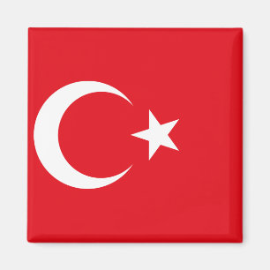 Nationale Weltflagge der Türkei Magnet