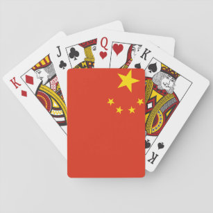 Nationale Weltflagge der Volksrepublik China Spielkarten