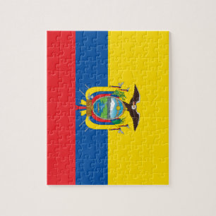 Nationale Weltflagge Ecuadors Puzzle