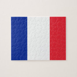 Nationale Weltflagge Frankreichs Puzzle