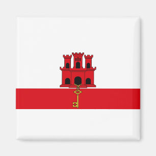 Nationale Weltflagge Gibraltars Magnet