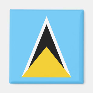Nationale Weltflagge Heiliger Lucia Magnet