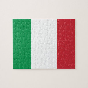 Nationale Weltflagge Italiens Puzzle