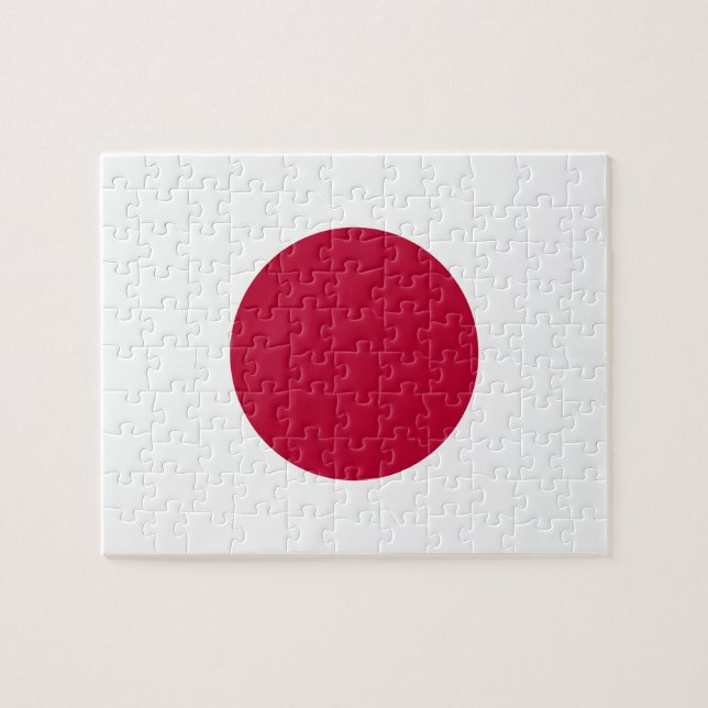 Nationale Weltflagge Japans Puzzle (Horizontal)