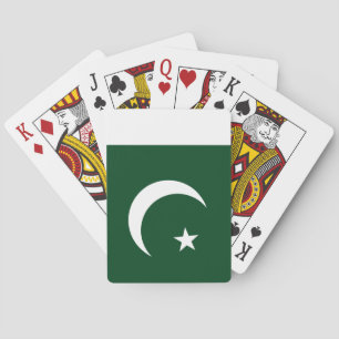 Nationale Weltflagge Pakistans Spielkarten