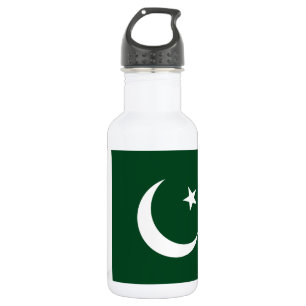 Nationale Weltflagge Pakistans Trinkflasche