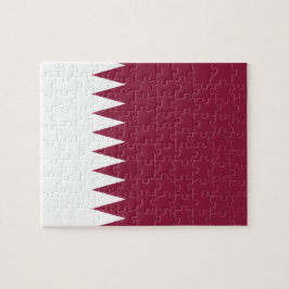 Nationale Weltflagge Qatars Puzzle