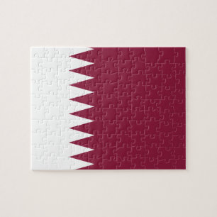 Nationale Weltflagge Qatars Puzzle