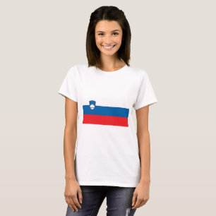 Nationale Weltflagge Sloweniens T-Shirt