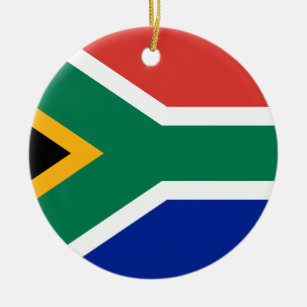 Nationale Weltflagge Südafrikas Keramik Ornament