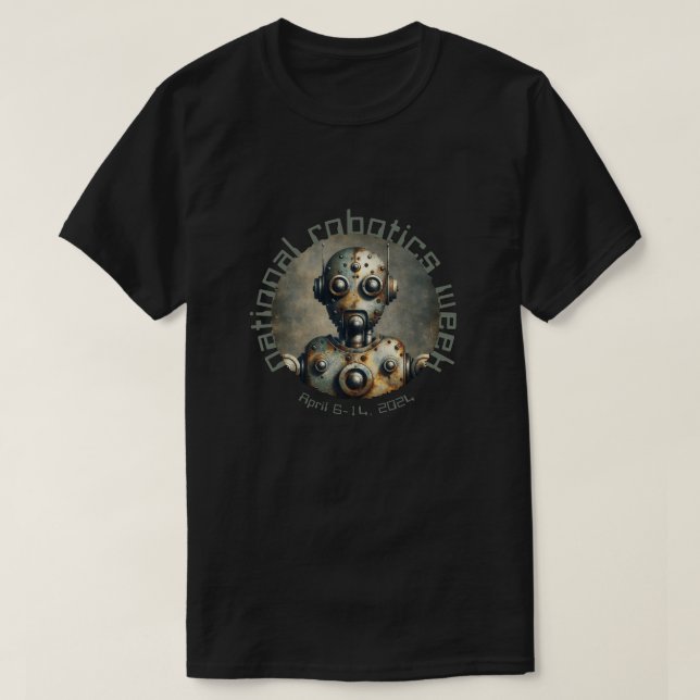Nationale Woche der Robotik T-Shirt (Design vorne)