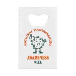 Nationale Woche zur Sensibilisierung für Handwasch Geldbeutel Flaschenöffner