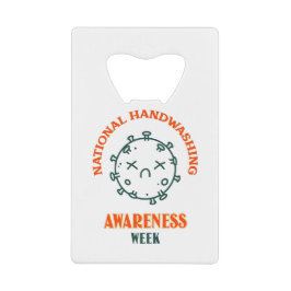 Nationale Woche zur Sensibilisierung für Handwasch Geldbeutel Flaschenöffner