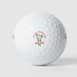 Nationale Woche zur Sensibilisierung für Handwasch Golfball