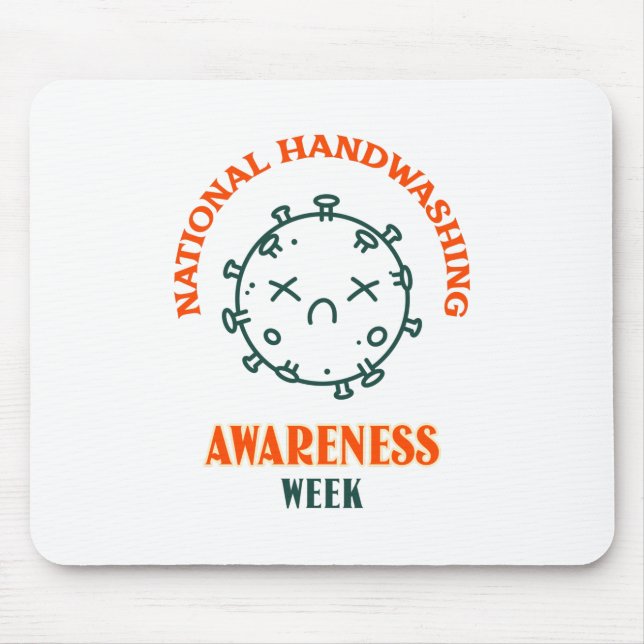 Nationale Woche zur Sensibilisierung für Handwasch Mousepad (Vorne)