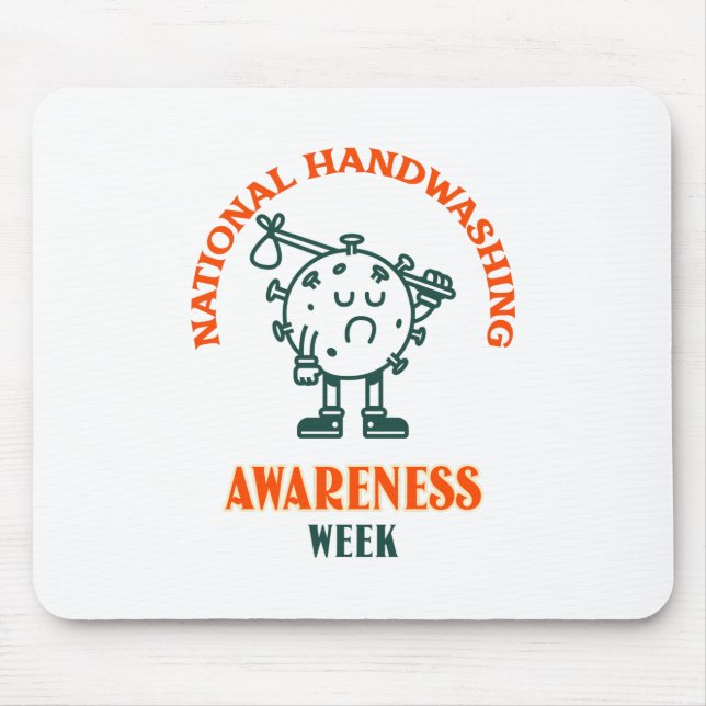 Nationale Woche zur Sensibilisierung für Handwasch Mousepad (Vorne)