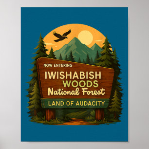 Nationale Zitate Wälder Forst Iwishabish Land Humo Poster