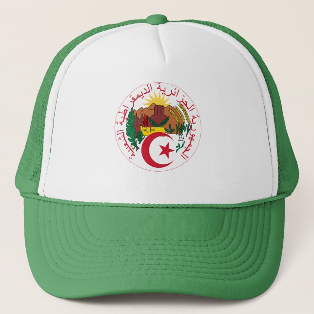 NationalEmblem Algeriens Truckerkappe (Vorderseite)