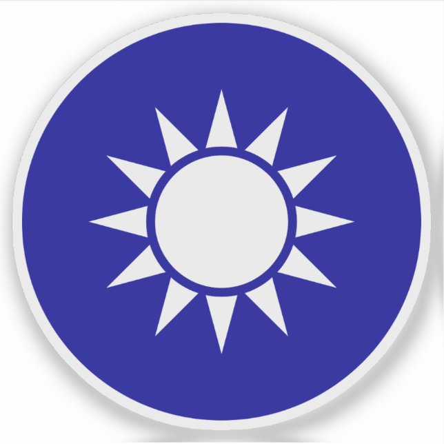 Nationalemblem der Republik China (Taiwan) Aufkleber (Vorderseite)