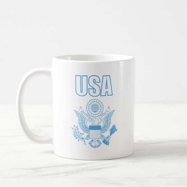 Nationalemblem der USA Kaffeetasse (Links)