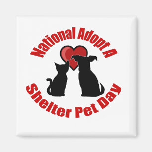 Nationaler Adoptier am Tag der Unterbringung Magnet