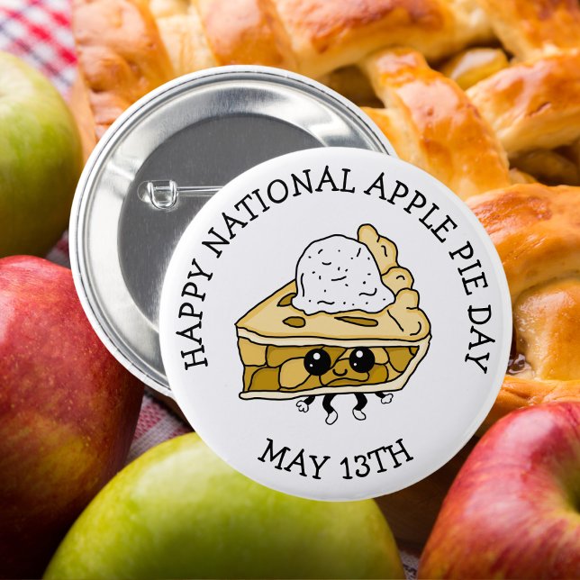 Nationaler Apfelkuchen-Tag 13. Mai Button (Von Creator hochgeladen)