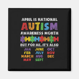 Nationaler Autismus Awerness Monat Autistische Kin Magnet