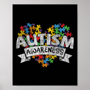 Nationaler Autismus Awerness Monat Autistische Kin Poster