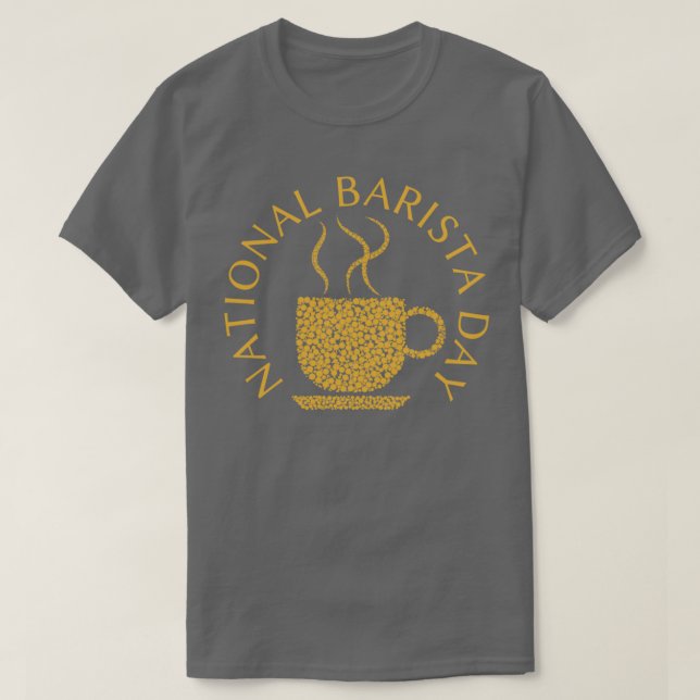 Nationaler Barista-Tag 12 T-Shirt (Design vorne)