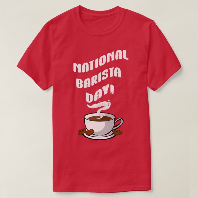 Nationaler Barista Tag 4 T-Shirt (Design vorne)