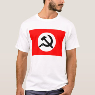 Nationaler Bolschewik-Flaggen-T - Shirt