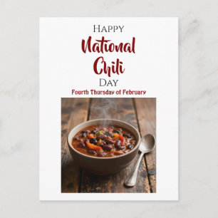 Nationaler Chili-Tag   Letzter Donnerstag im Febru Postkarte