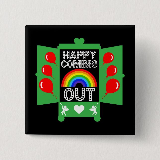 Nationaler Coming Out Day Button (Vorderseite)