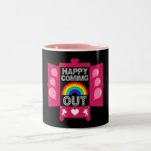 Nationaler Coming Out Day Zweifarbige Tasse