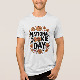 Nationaler Cookie-Tag Tri-Blend Shirt