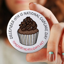 Nationaler Cupcake Day 15. Dezember Button