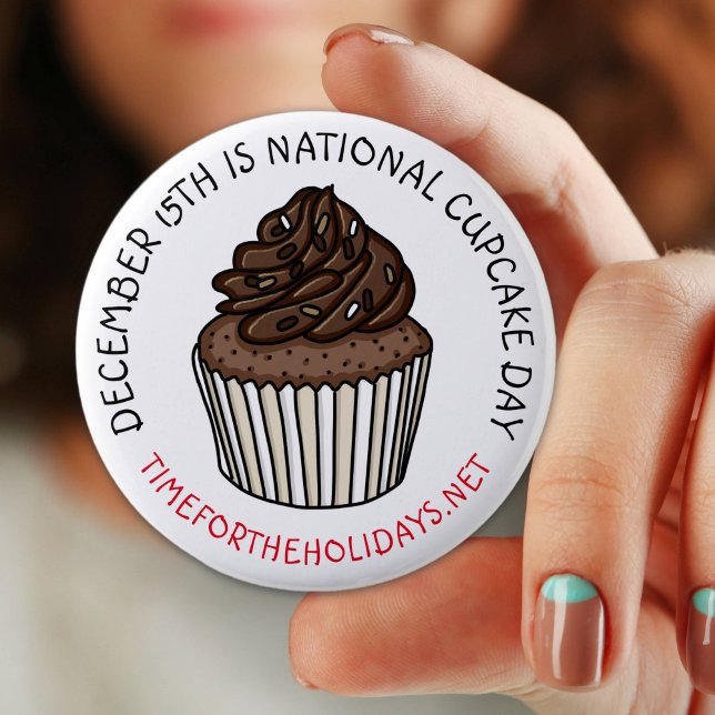 Nationaler Cupcake Day 15. Dezember Button (Von Creator hochgeladen)
