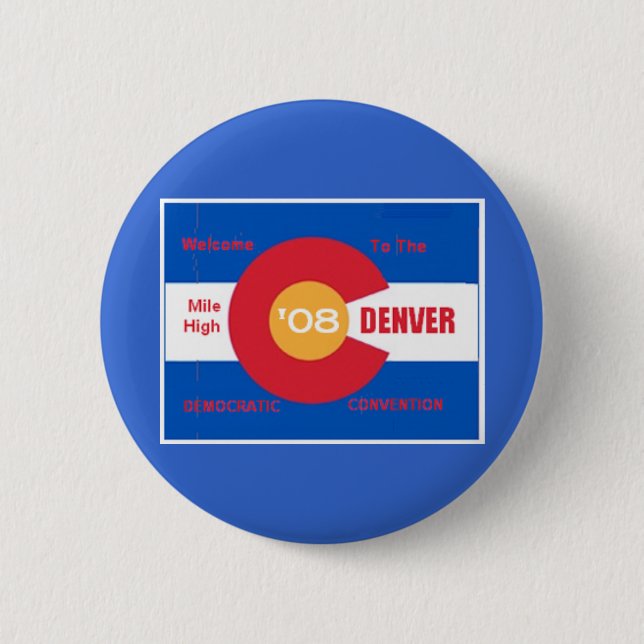 Nationaler demokratische Versammlungs-Denver-Knopf Button (Vorderseite)