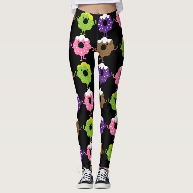 Nationaler Donut-Tag Leggings (Vorderseite)