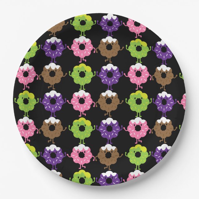 Nationaler Donut-Tag Pappteller (Vorderseite)