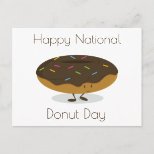 Nationaler Donut-Tag   Postkarte