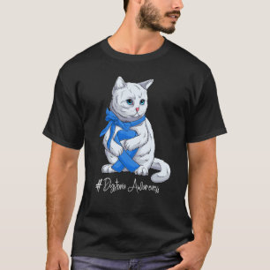 Nationaler Dystonie-Bewusstseinsmonat Blaues Band  T-Shirt
