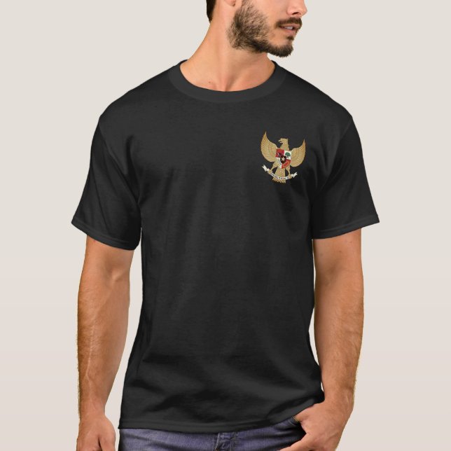 Nationaler Emblem-T - Shirt Indonesiens (Vorderseite)