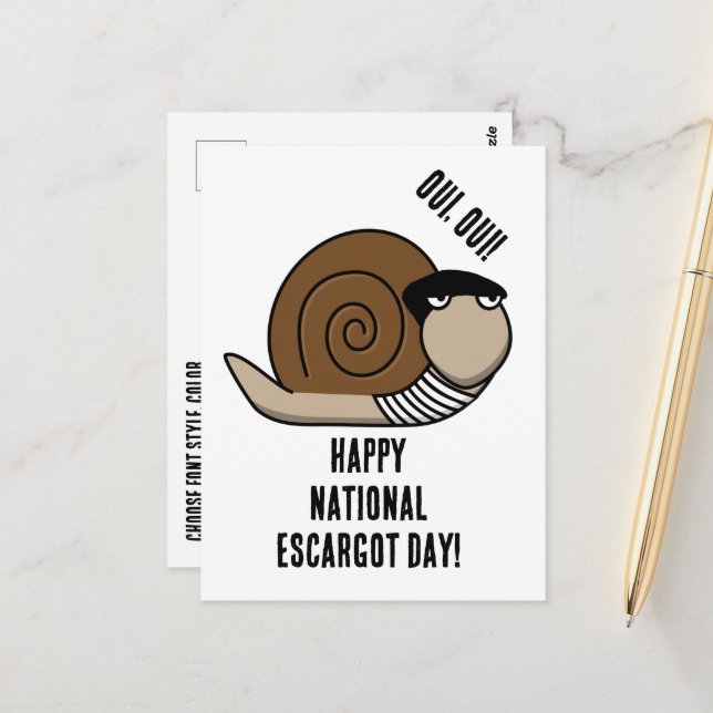 Nationaler Escardtag Postkarte (Vorderseite/Rückseite Beispiel)