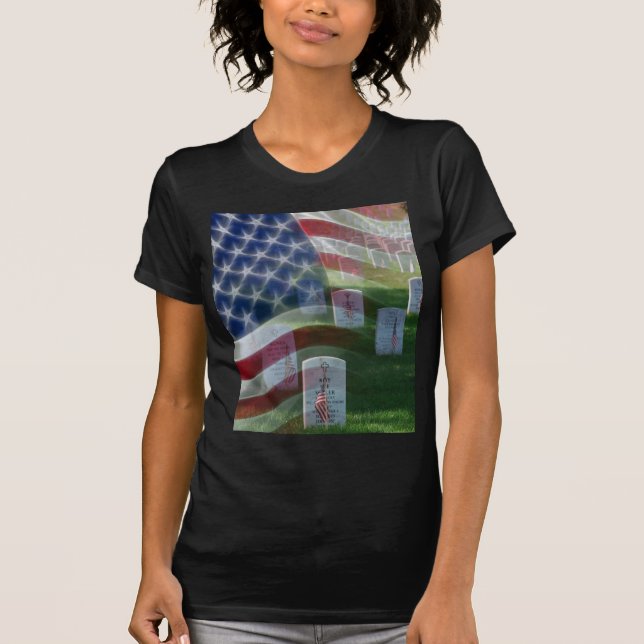 Nationaler Friedhof Arlingtons, amerikanische T-Shirt (Vorderseite)