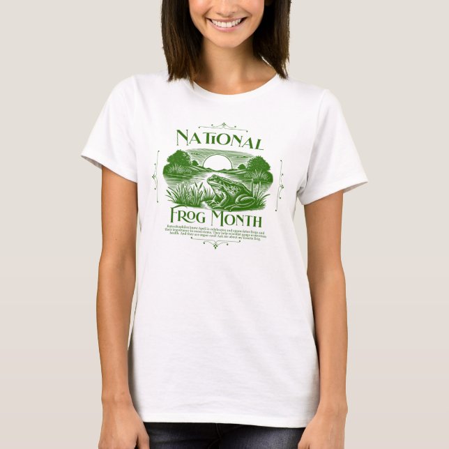 Nationaler Froschmonat T-Shirt (Vorderseite)