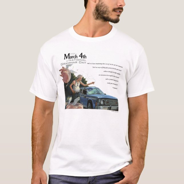 Nationaler Grammatik-Tag T-Shirt (Vorderseite)