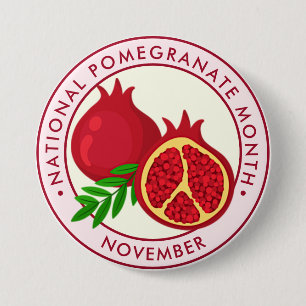 Nationaler Granatmonat Button