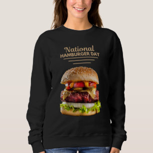 Nationaler Hamburger Tag 28. Mai Fast Food Sweatshirt