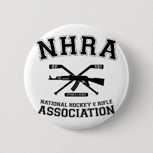 Nationaler Hockey-und Gewehr-Vereinigungs-Knopf Button